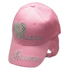 Princess Pink Heart Ladies Woman Embroidered Cap Hat RAM  eb-66172723